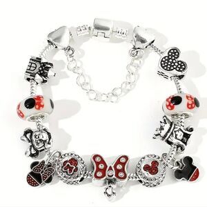 Disney Mickey & Minnie Mouse Charm Bracelet